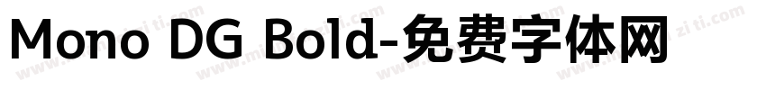 Mono DG Bold字体转换